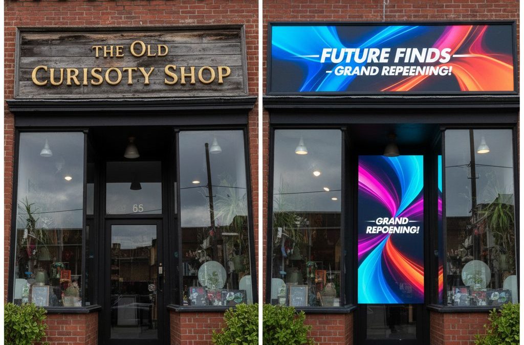 Enseigne Fixe vs Enseigne Numérique : Pourquoi passer au digital est le meilleur investissement pour votre commerce ?